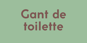 Gant de toilette